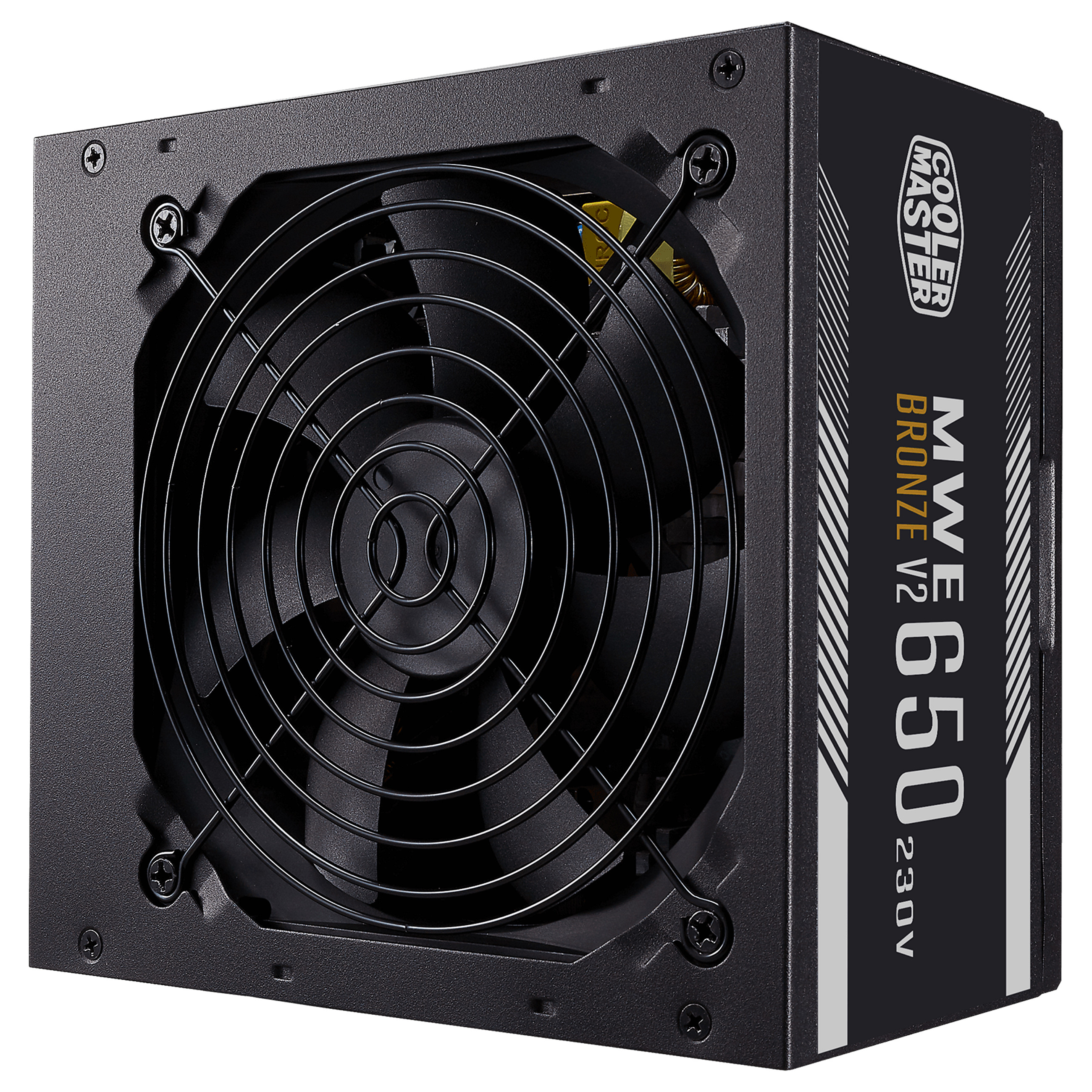 Furnizues Energjie Cooler Master MWE Bronze 230V V2 / 650W / ATX / 80 PLUS Bronze / Non-Modular - Zezë - 1
