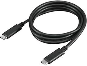Kabllo USB Lenovo 4X90U90619, USB-C në USB-C, USB 3.2 Gen 2, 10Gbps, 100W, 1m - Zezë