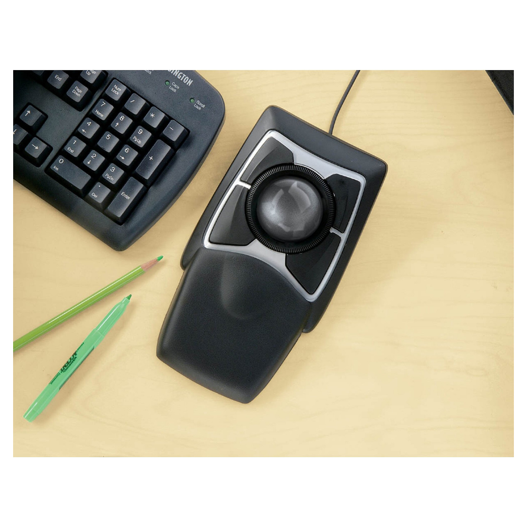 Maus me Kabllo Trackball Maus Kensington Expert Mouse – Zezë - 2