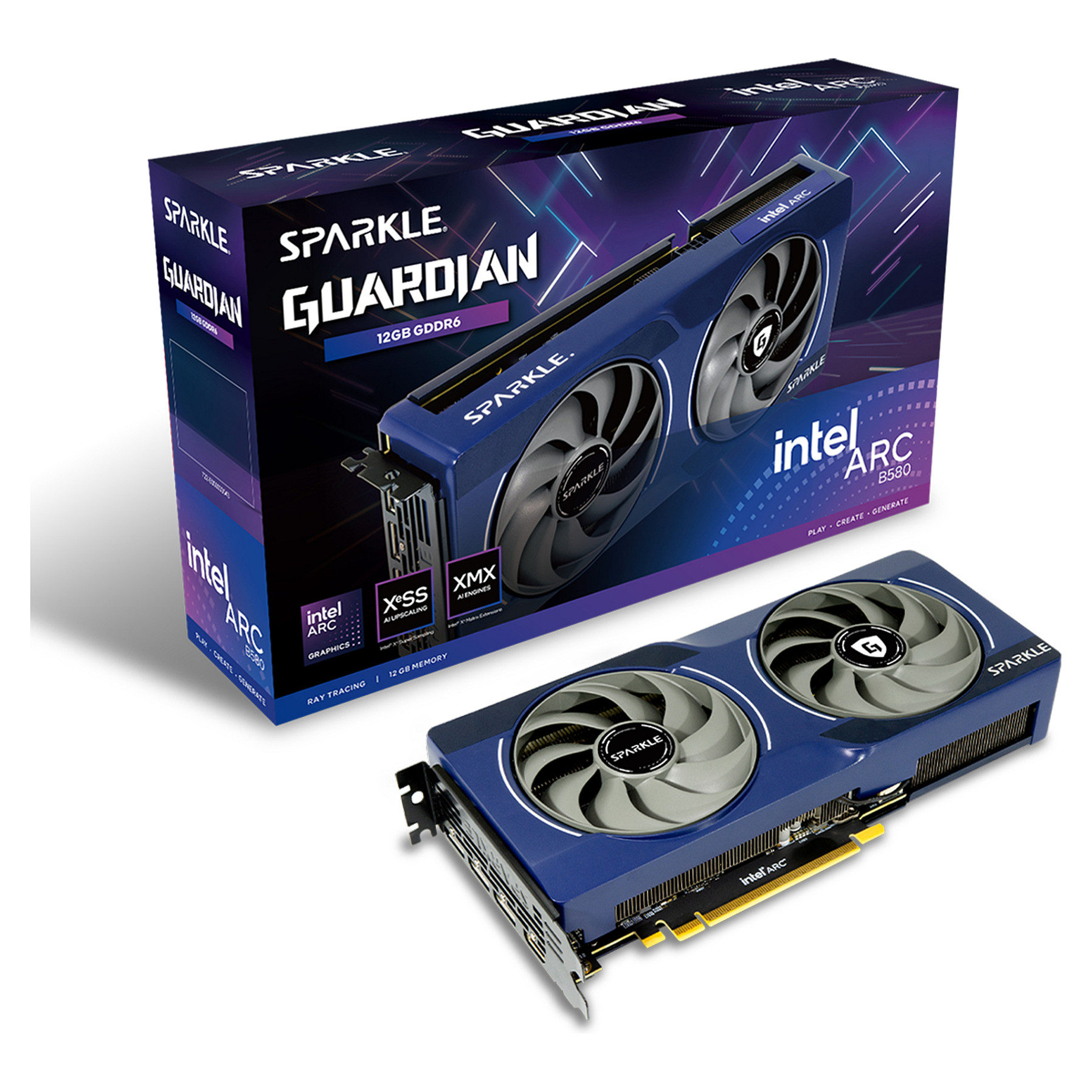 Kartelë Grafike Intel VGA Sparkle Intel Arc B580 Guardian / 12GB / GDDR6 - 5