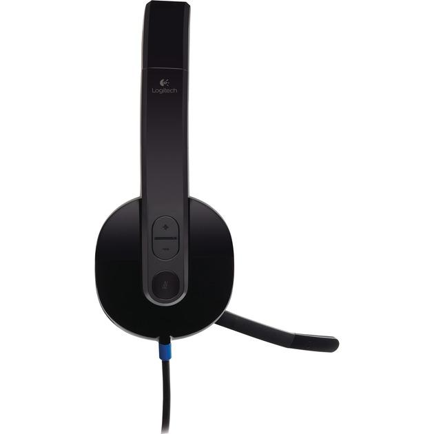 Kufje me kabllo Logitech H540 / On-Ear / USB / Stereo / Mikrofon – Zezë - 4