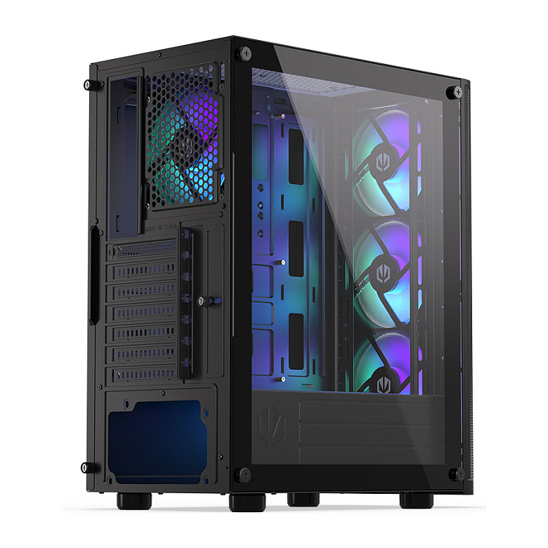 Kasë PC ENDORFY Ventum 200 ARGB / Midi Tower / ATX / 3x 120mm + 1x 120mm ARGB Fan / Tempered Glass - Zezë - 17