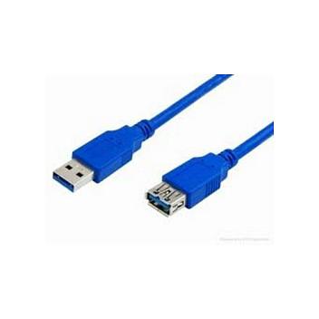 Kabllo USB MediaRange MRCS145, USB 3.0, USB-A Mashkull në USB-A Femër, 5Gbps, 3m - Blu