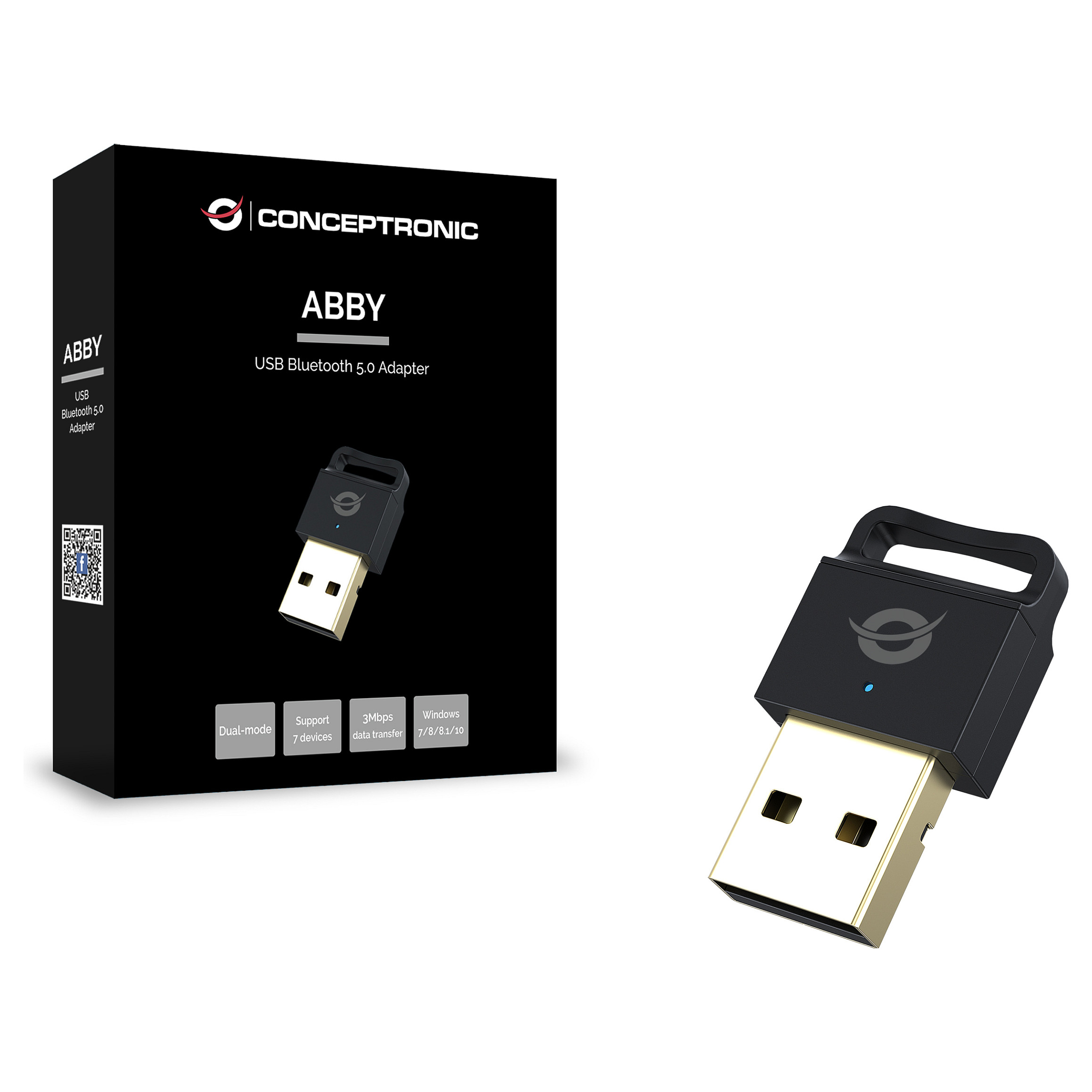 Adapter Conceptronic Bluetooth 5.0 Nano USB Adapter / 10–20m Range – Zezë - 2