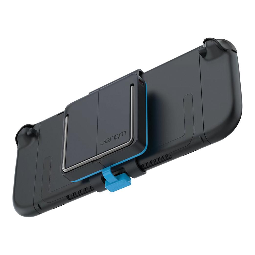 Këllëf për Konzolë Venom VS4964 / Nintendo Switch 2 / Power Bank 10,000 mAh / Mbajtje për 10 Lojëra / Magnetik – Zezë/Blu - 5