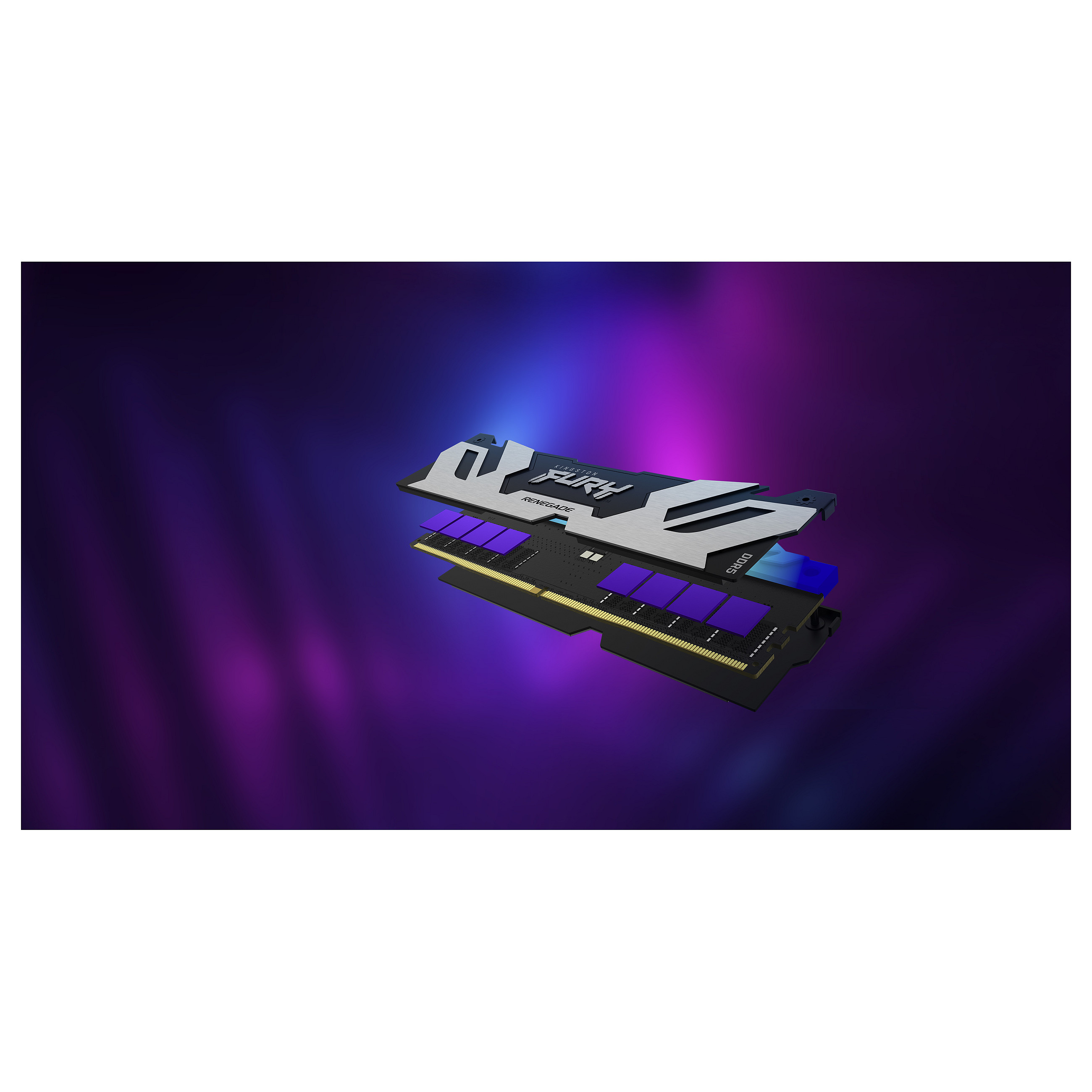 DDR5 RAM Kingston FURY Renegade RGB 96GB (2x48GB) 6400MT/s CL32 DIMM Kit / Intel XMP - 10