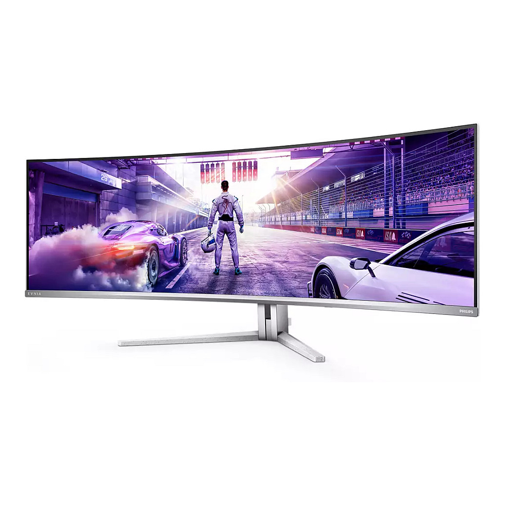 Monitor Philips 49M2C8900 / 48.9″ / DQHD / QD‑OLED / Curved / 240Hz / 0.03ms / 2× HDMI + DP + USB‑C - Bardhë - 23