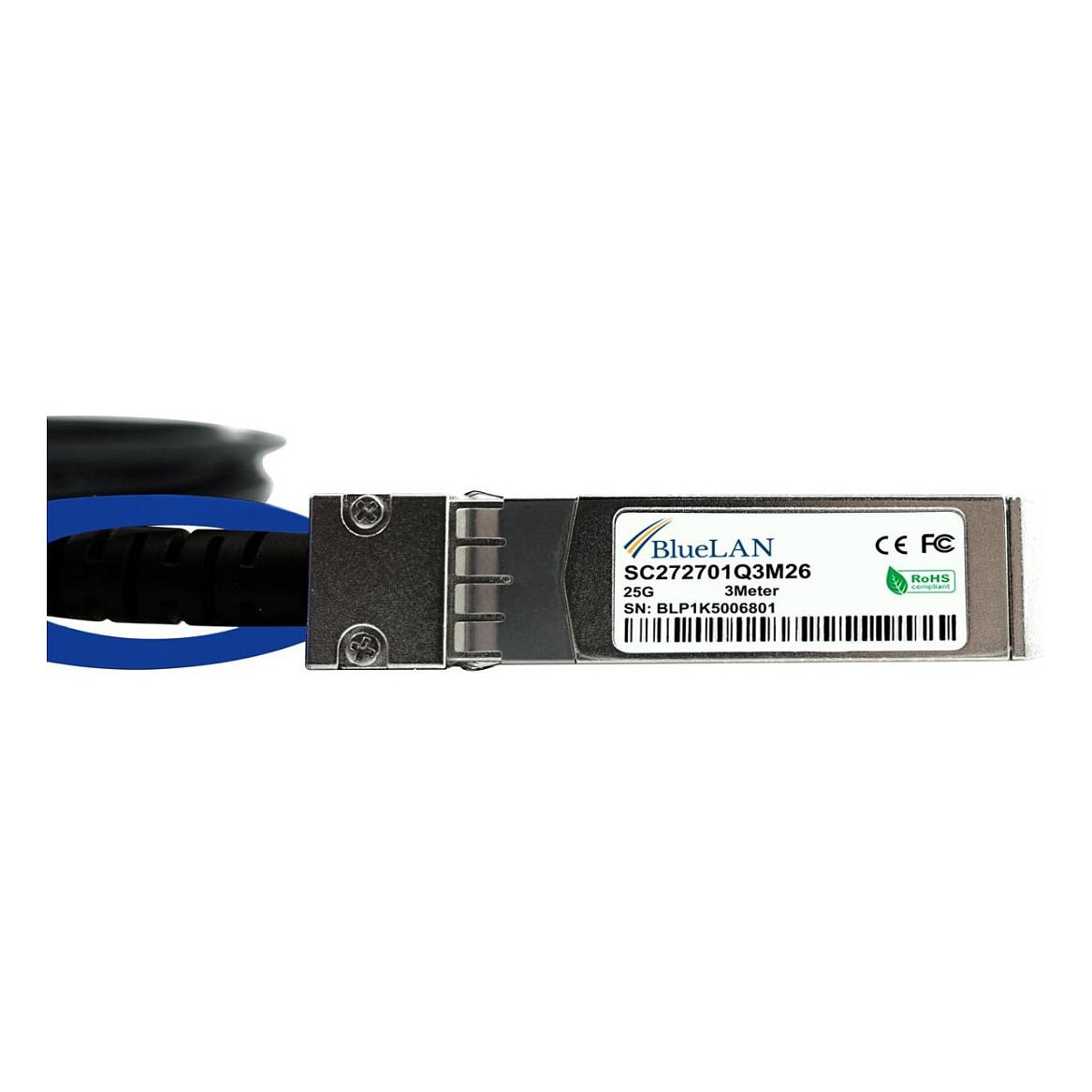 Kabllo për Rrjet BlueOptics XXVDACBL3M-BL, 25 Gbps, SFP28 në SFP28, DAC, 3 m - Zezë - 4