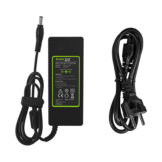 Adapter për Laptop Green Cell AD27AP / 90W / 19V / 4.74A / 5.5 × 2.5 mm - Zezë - 3