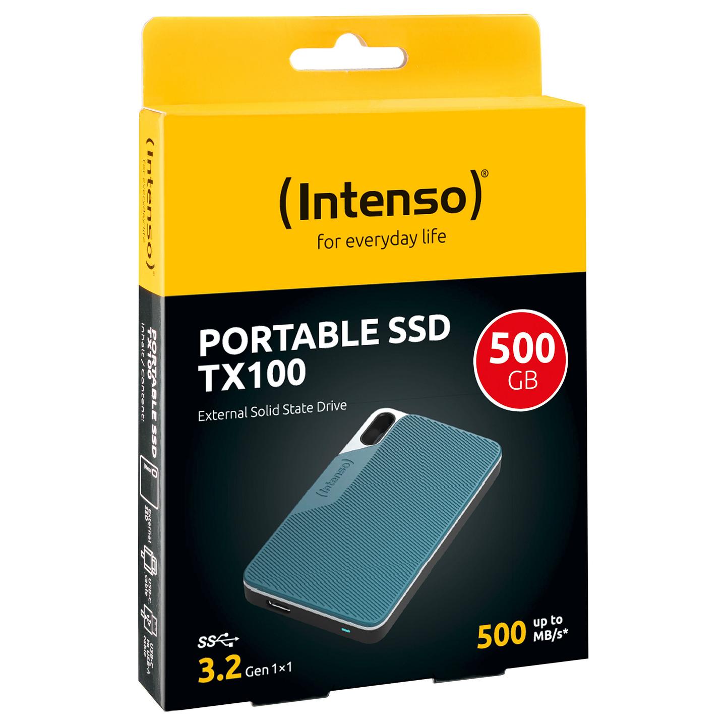 SSD e Jashtme Intenso TX100 / 500GB / USB-C 3.2 Gen 1 – Gri/Blu - 2