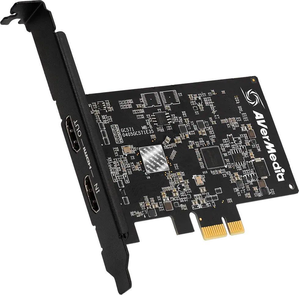 Aksesorë për Konzola AVerMedia Live Streamer ULTRA HD / GC571 / PCIe Gen 3 x1 / HDMI 2.0 / 4K30 Capture / 4K60 Pass-Through – Zezë - 1