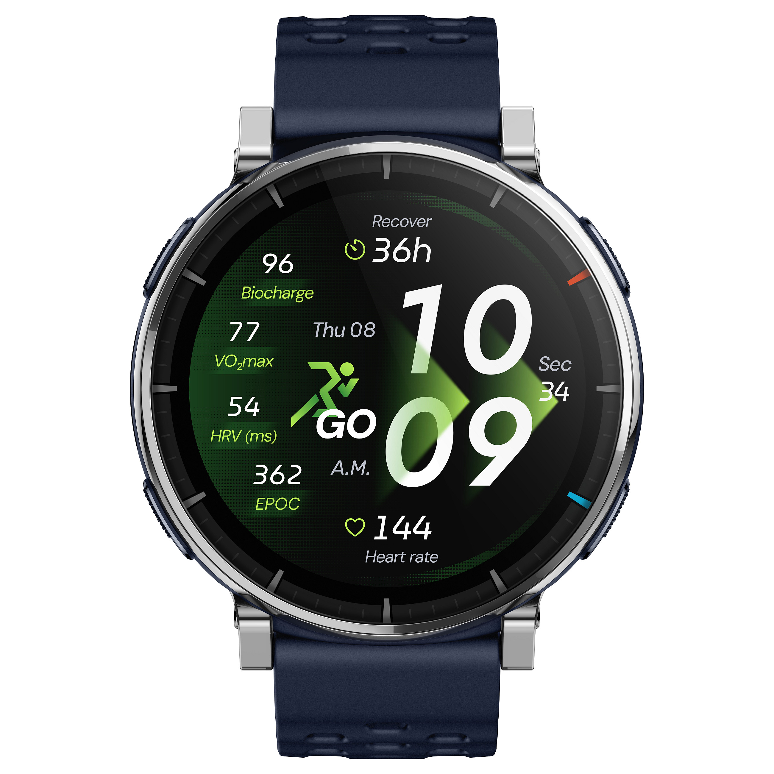 Orë e mençur Amazfit Active 3 Premium / HYROX Mode / 45mm – Blu e Errët - 2
