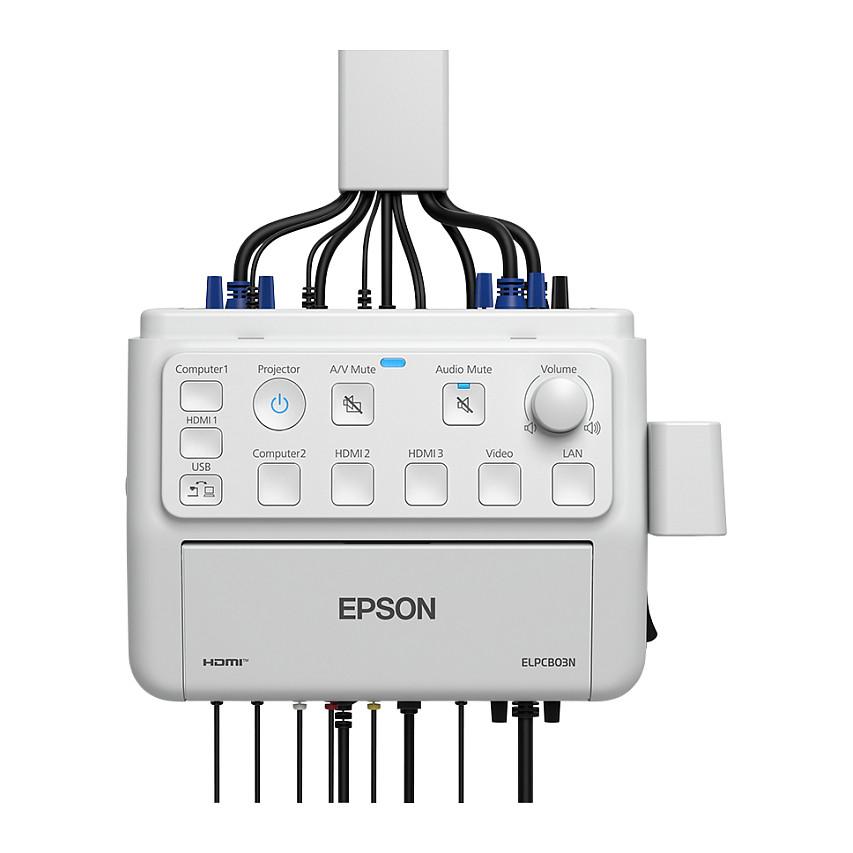 Kuti Kontrolli për Projektor Epson ELPCB03N / V12HB11040 / HDMI + VGA / USB / RS-232 – Bardhë - 4