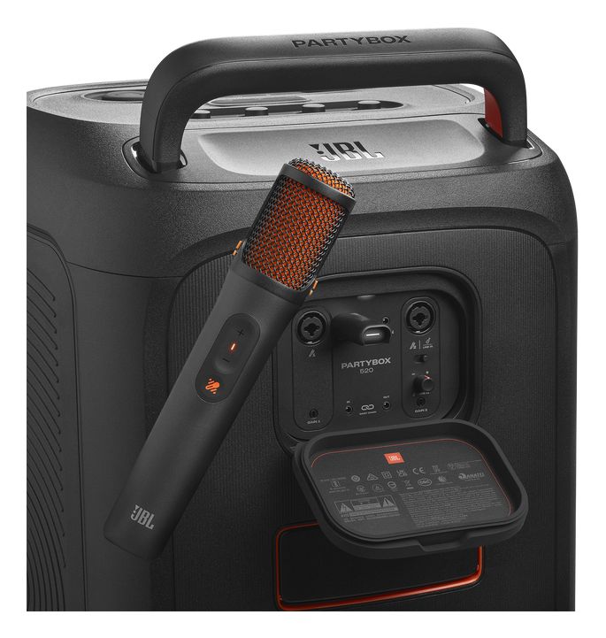 Mikrofonë JBL PartyBox EasySing Mics / Wireless / USB-C / 30m – Kuqe/Zezë - 2