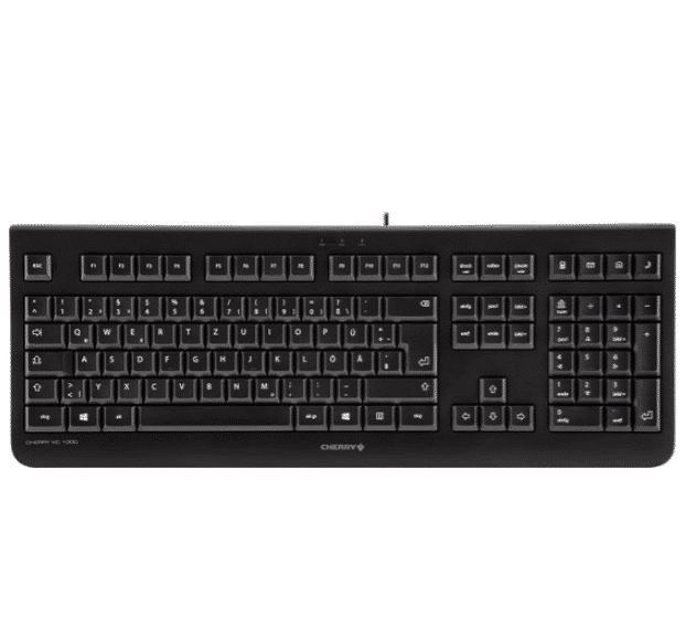 Tastierë me kabllo CHERRY KC 1000 / LPK / USB / QWERTZ DE – Zezë