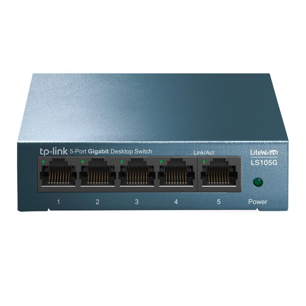 TP-Link Switch LS105G / 5-Port / Gigabit / 10/100/1000 Mbps / RJ45 / Plug and Play – Zezë - 1
