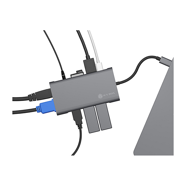 Docking Station ICY BOX IB‑DK4040‑CPD / 10‑in‑1 / PD 100W / 3xUSB-A / 1xUSB-C / 1xHDMI / 1xVGA – Zezë - 13