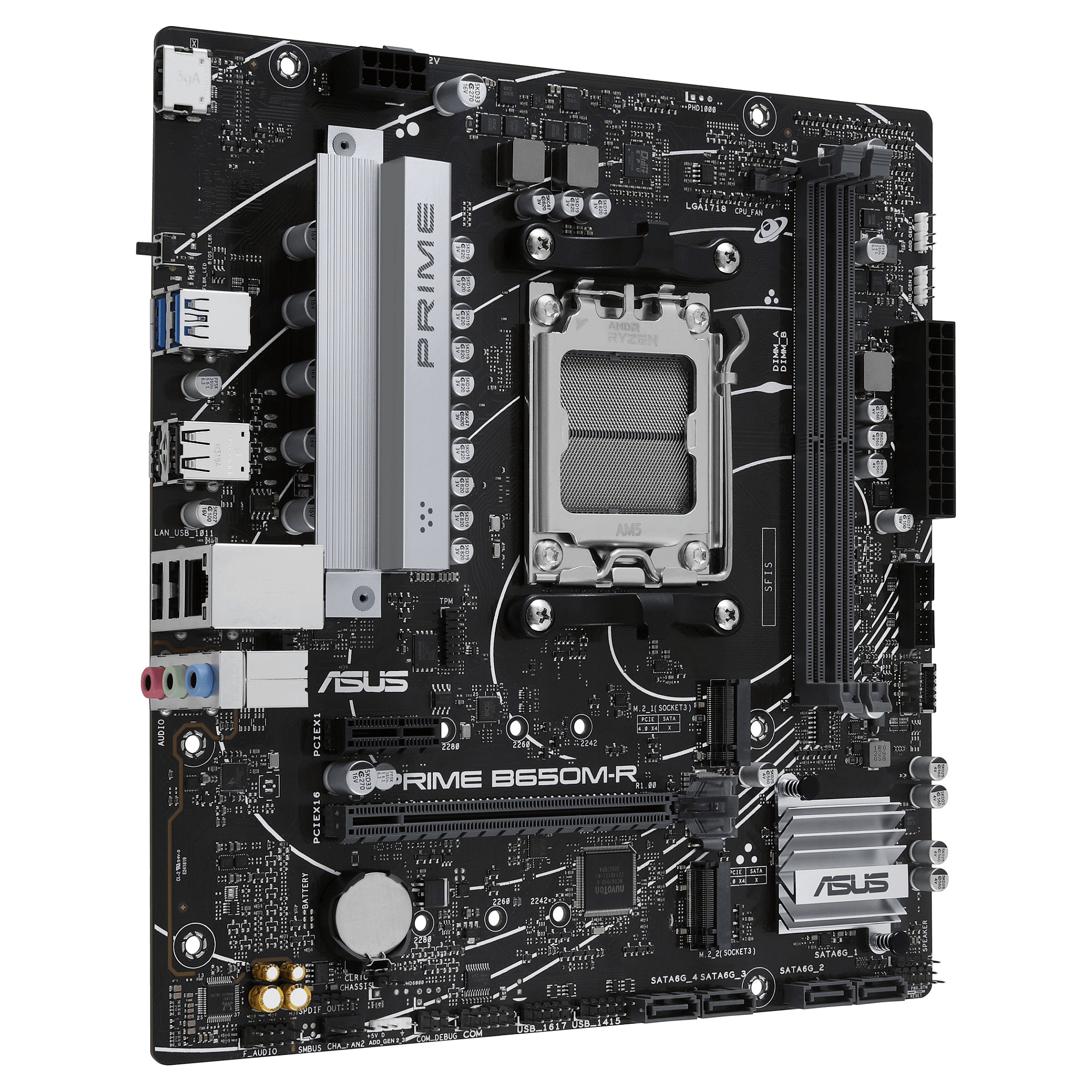 Pllakë Amë ASUS AMD PRIME B650M-R DDR5 mATX - 3