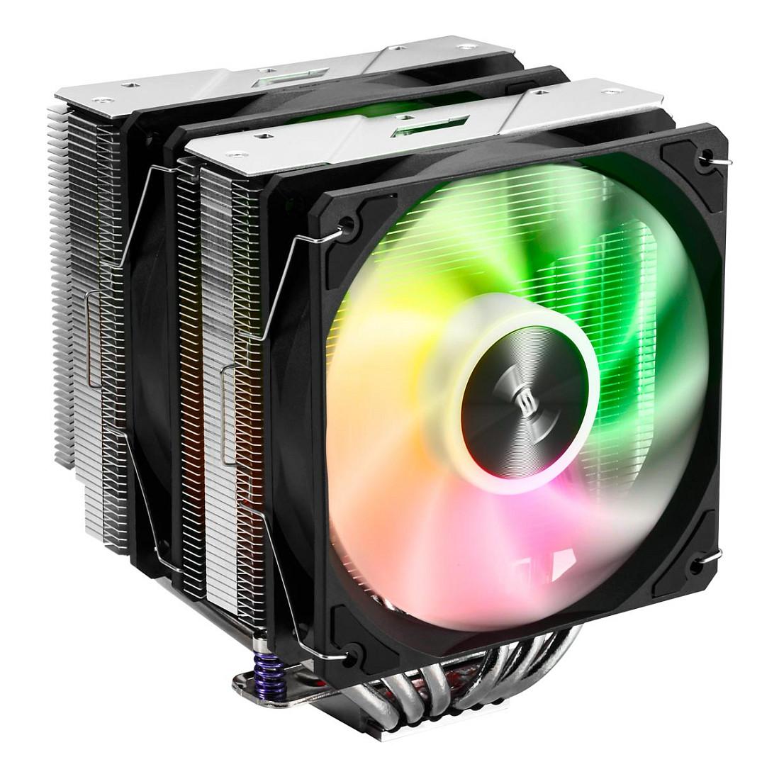 Ftohës për Procesor FSP MP7 ARGB / 280W / Dual Fan 120mm / 6 Heat Pipes / 800-1800RPM / LGA1851/1700/1200 / AM5/AM4 - Zezë