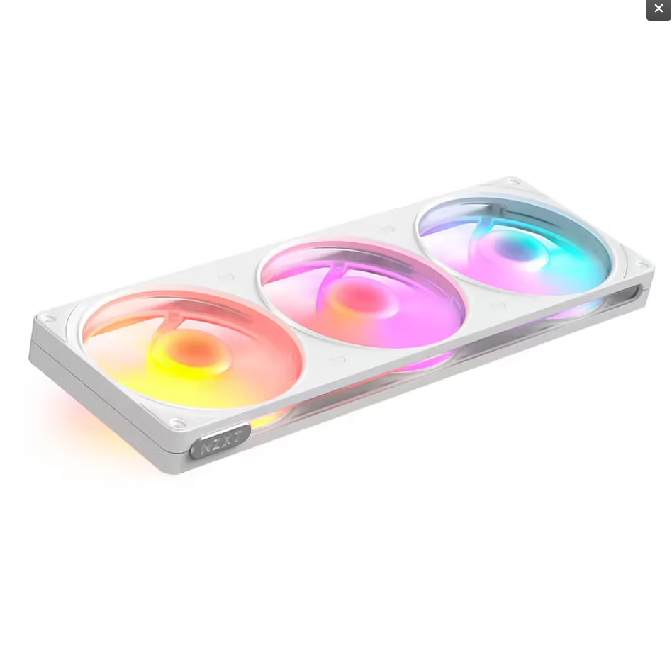 Ftohës për Kasë NZXT F360 Reverse / 360mm / 2200 RPM / ARGB / PWM – Bardhë