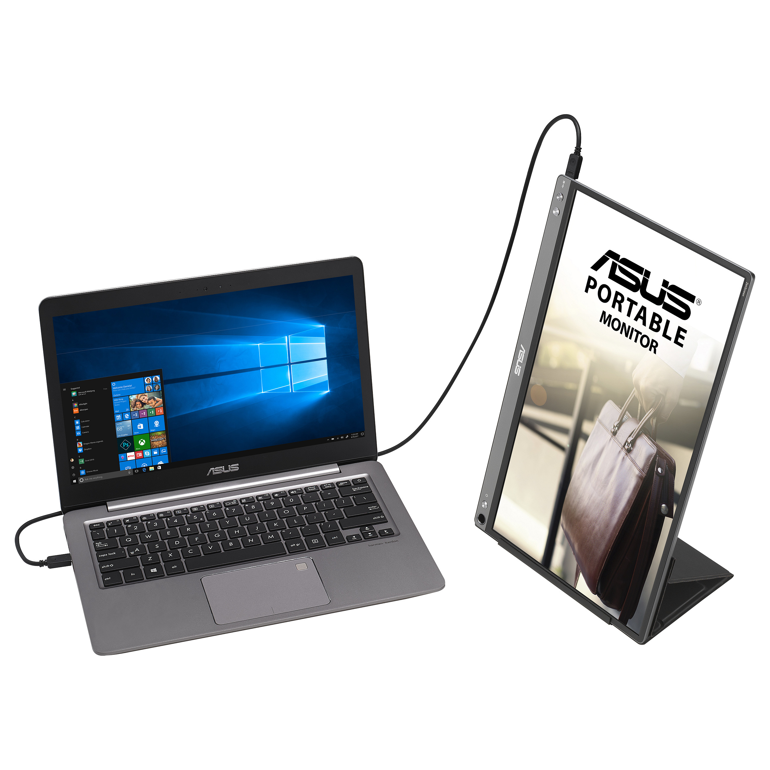 Monitor ASUS ZenScreen MB16ACE / 15.6″ / Full HD IPS LED / 70Hz / 5ms / USB-C / Portativ - Zezë - 7