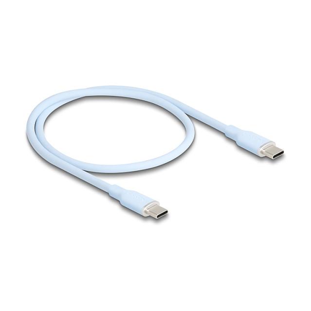 Kabllo USB DeLOCK 81233 / USB-C në USB-C / 0.5m / USB 2.0 / 480 Mbps - Blu
