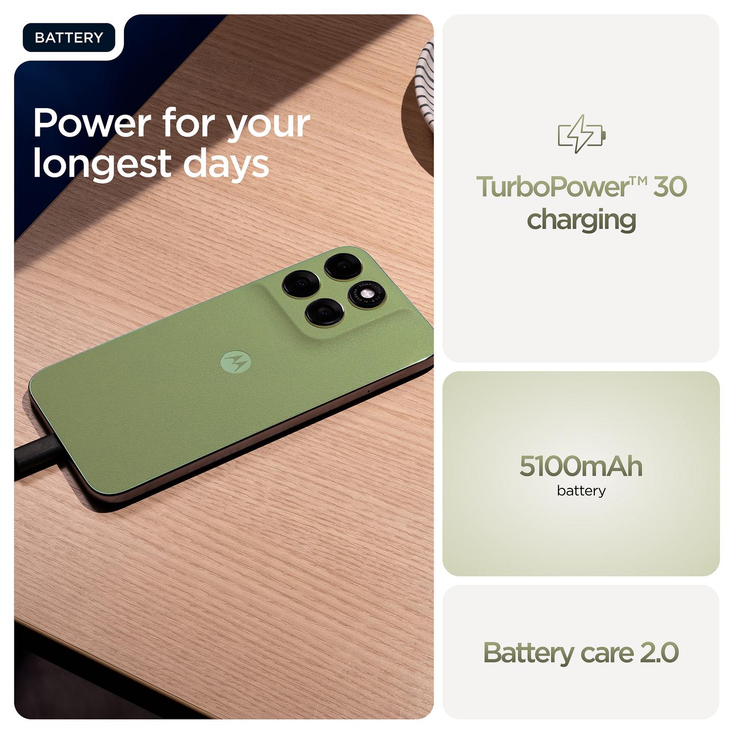 Telefon Motorola moto g67 / 4GB / 256GB / 5G / Hybrid Dual SIM - Gjelbër - 6