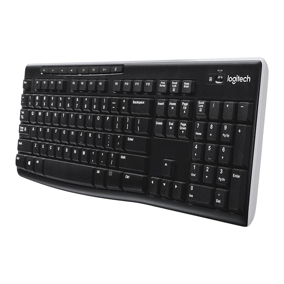 Tastierë pa kabllo Logitech K270 / QWERTY US International / Full-Size / Membranë / NumPad / Logitech Unifying / 2.4 GHz – Zezë - 2