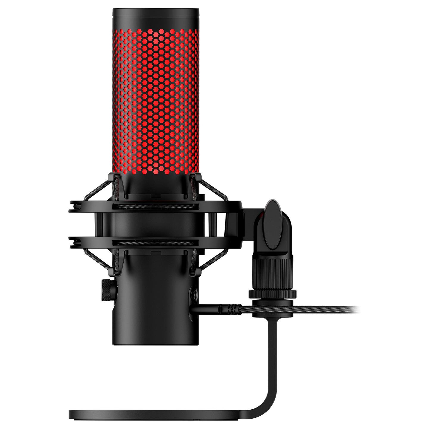 Mikrofon HyperX QuadCast 2 / USB-C / 24-bit / 96 kHz / 3 Kapsula Kondensatori 14mm / 4 Mode Regjistrimi / RGB - Zezë - 3