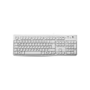 Tastierë Pa kabllo Logitech K120 oem USB e bardhë QWERTZ DE - 1