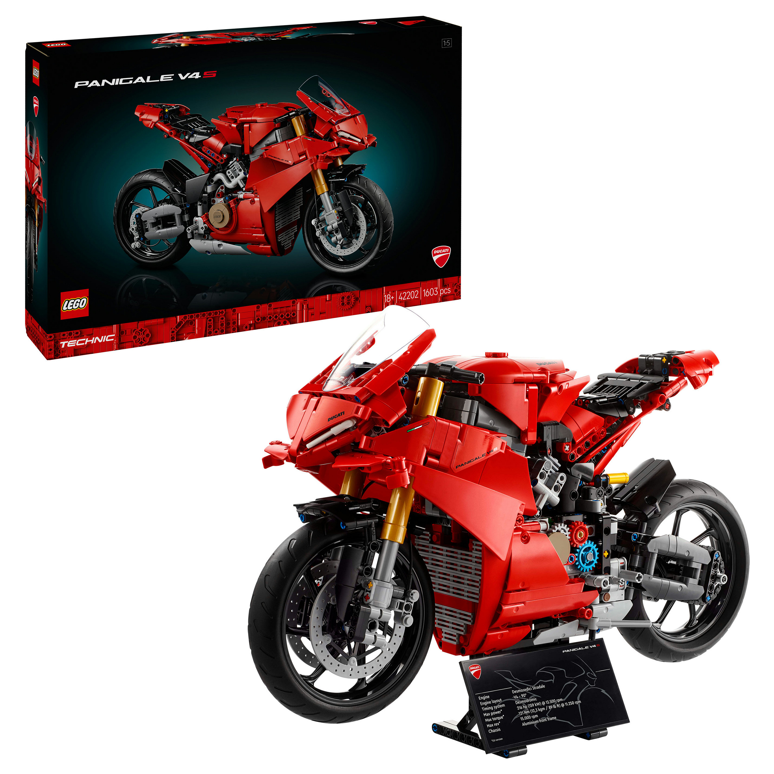 LEGO 42202 Technic Ducati Panigale V4 S Motorcycle - 13
