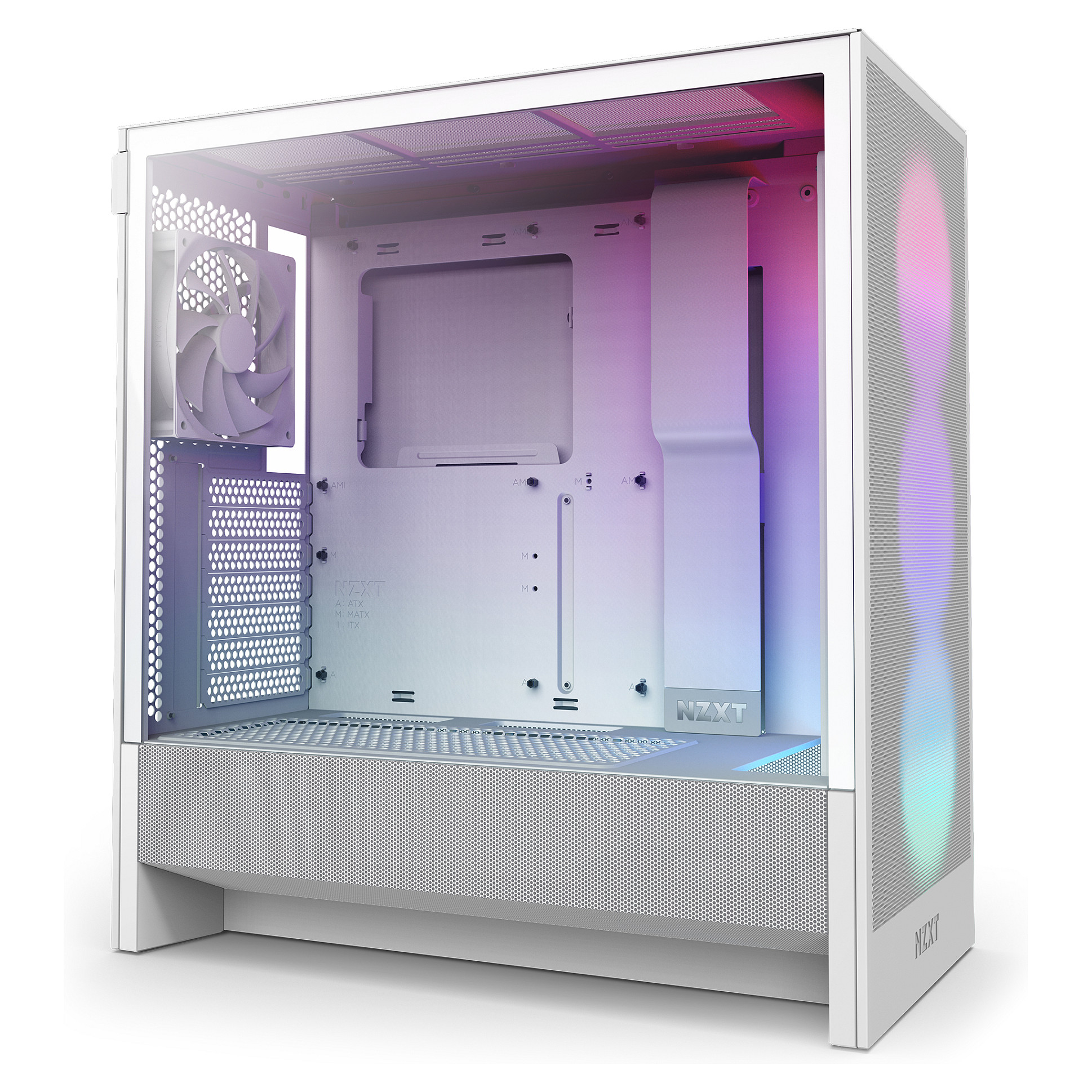 Kasë NZXT H5 Flow RGB CC-H52FW-R1 -Bardhë - 3