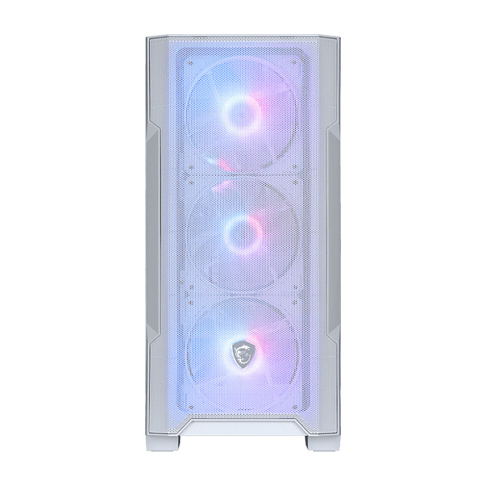 Kasë MSI MAG FORGE M100R / Micro-Tower / Micro-ATX / 4x 120mm ARGB Fan / Tempered Glass - Bardhë - 2
