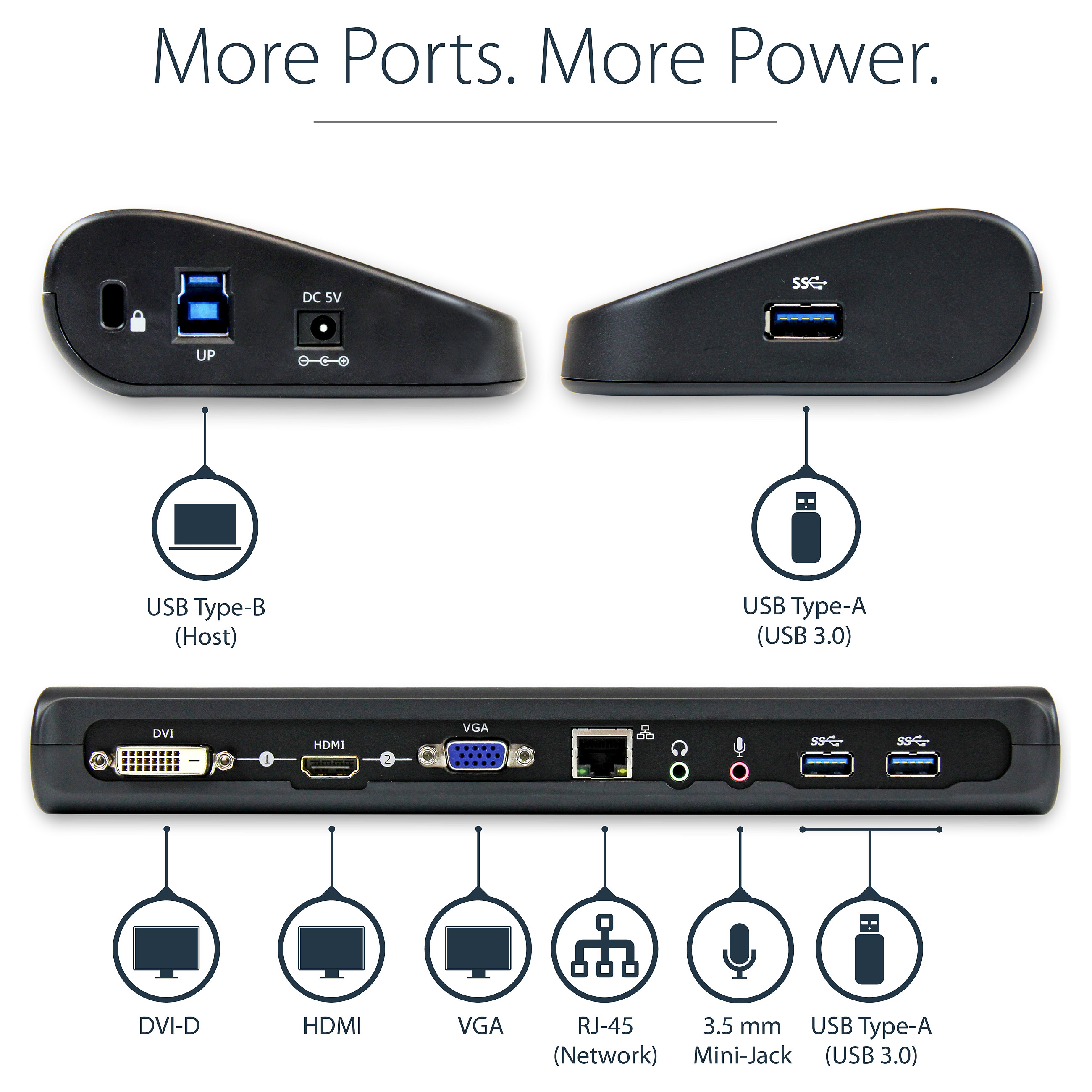 Docking Station for Laptop StarTech DUAL VIDEO USB 3.0 - 9