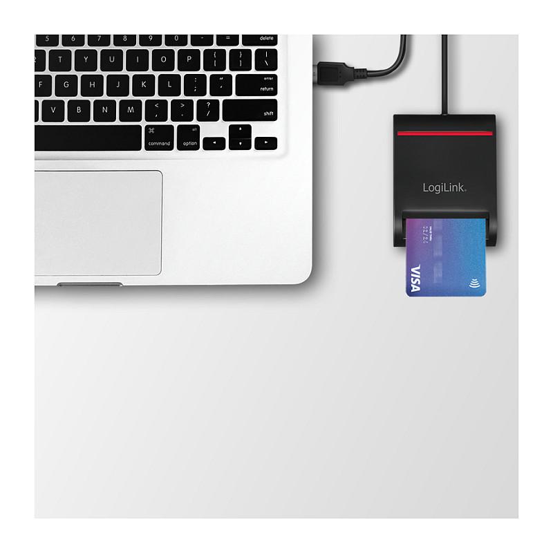 Lexues Kartelash LogiLink CR0047 / Smart-ID / ISO/IEC 7816 / USB 2.0 / USB-A / PC/SC 1.0 & 2.0 - Zezë - 7