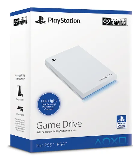 SSD e Jashtme Seagate Game Drive for PS5 / 1TB / USB-C / USB 3.2 Gen 2 - Bardhë - 4