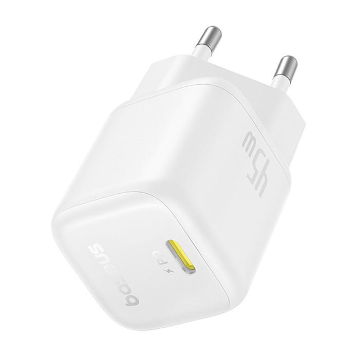 Adapter Baseus PicoGo P10176800213-00 / 45W / GaN / 1x USB-C PD / PPS / Universal – Bardhë - 2