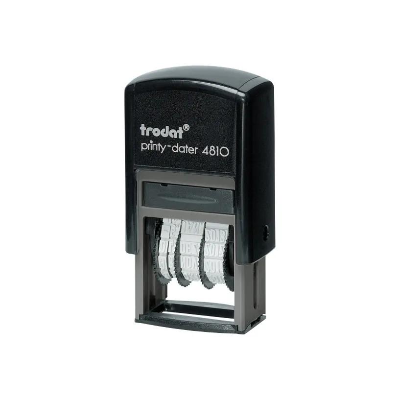 Vulë Date Vetëbojatisëse Trodat Printy 4810, 20 x 3,8 mm, Karaktere 3,8 mm, Bojë e Zezë - Zezë