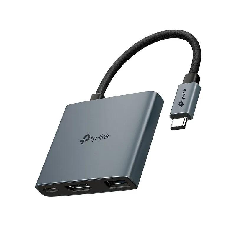 Hub USB-C TP-Link UH3020C, 3-në-1, HDMI 4K 60Hz, USB-A 5Gbps, Power Delivery 100W – Gri