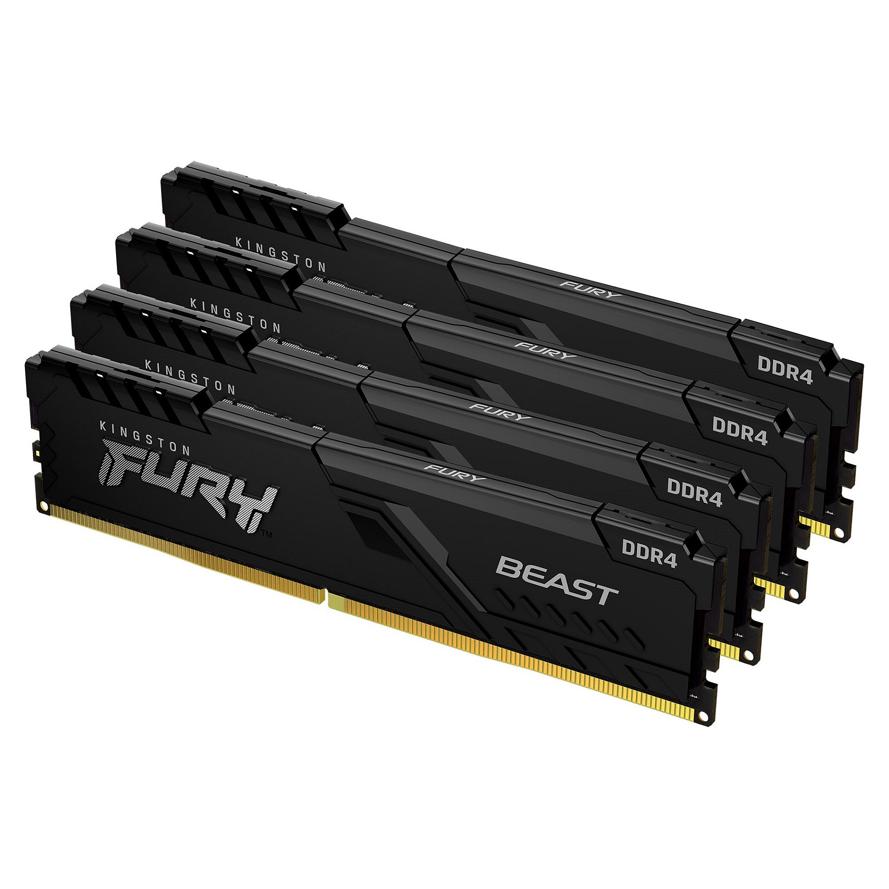 RAM Memorie DDR4 / KINGSTON / FURY Beast / 128GB / 3600MT/s / CL18 / DIMM / Kit of 4 - Zezë - 1