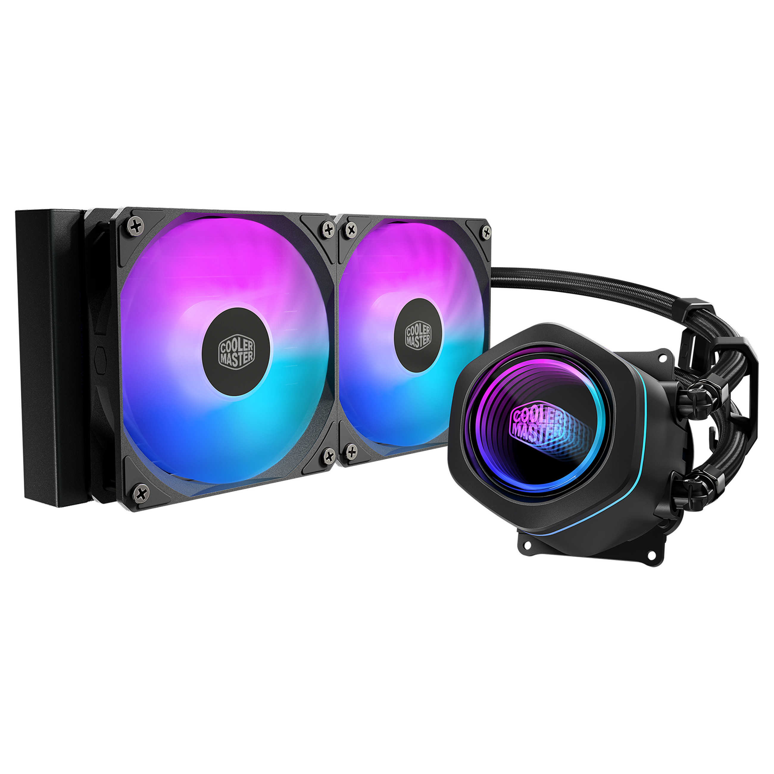 Ftohës për Procesor Cooler Master MasterLiquid Core Nex / 240mm / AIO / ARGB - Zezë