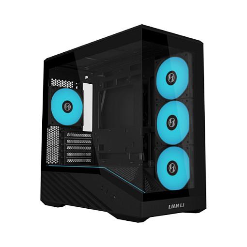 Kasë Lian Li VECTOR V100R MINI / Mini-Tower / Micro-ATX / Xham i Temperuar 270° / 4x120mm ARGB – Zezë