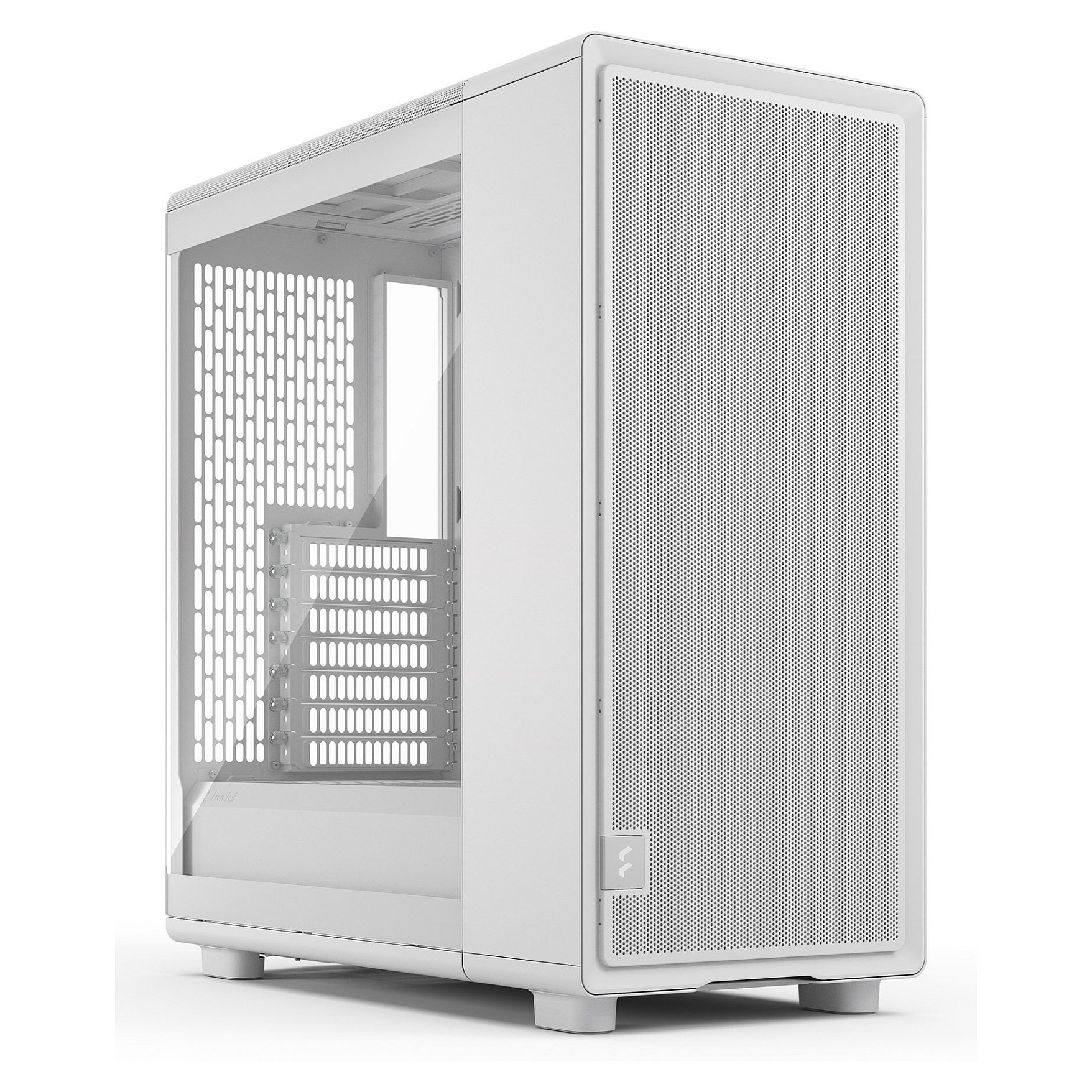 Kasë PC Fractal Design Epoch White TG Clear Tint / Midi Tower / 3x 120mm Fan / ATX / SSD 2.5" - Bardhë