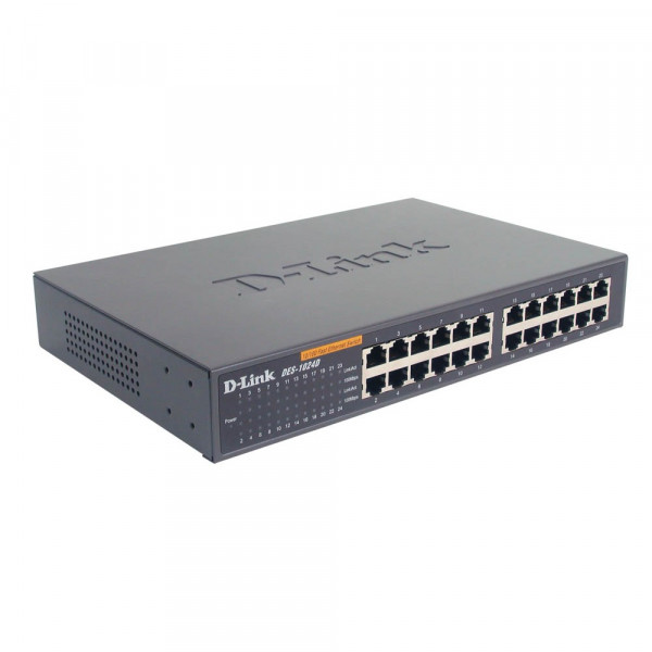 Switch D-Link ES1024D – Gri e Mbyllur - 1