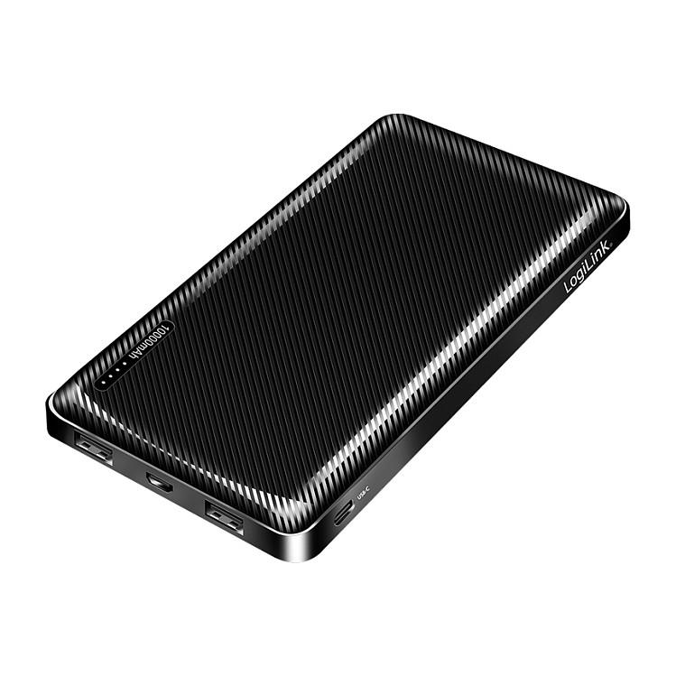 PowerBank LogiLink PA0316 / 10000mAh / 2x USB-A / USB-C / 12W / Fast Charging - Zezë - 2