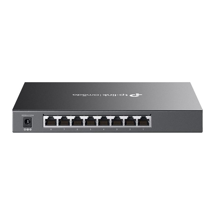 Switch TP-Link Omada TL-SG2008P, 8× Gigabit Ethernet RJ45, 4× PoE+, Smart Managed Layer 2+, 62W PoE, 16Gbps - Zezë - 2
