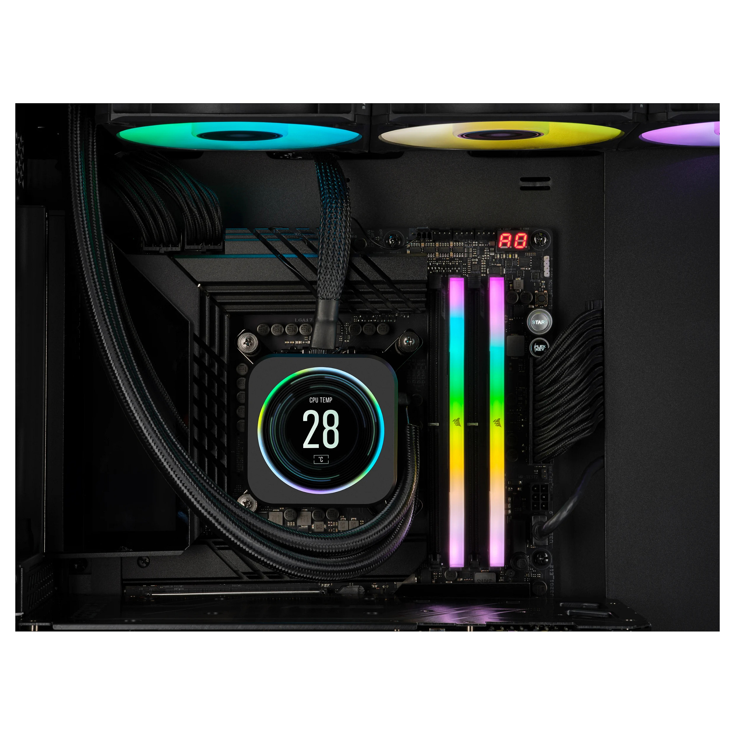 RAM Memorie DDR5 Corsair VENGEANCE RGB / 32 GB / 6000 / (2x16GB) - 4