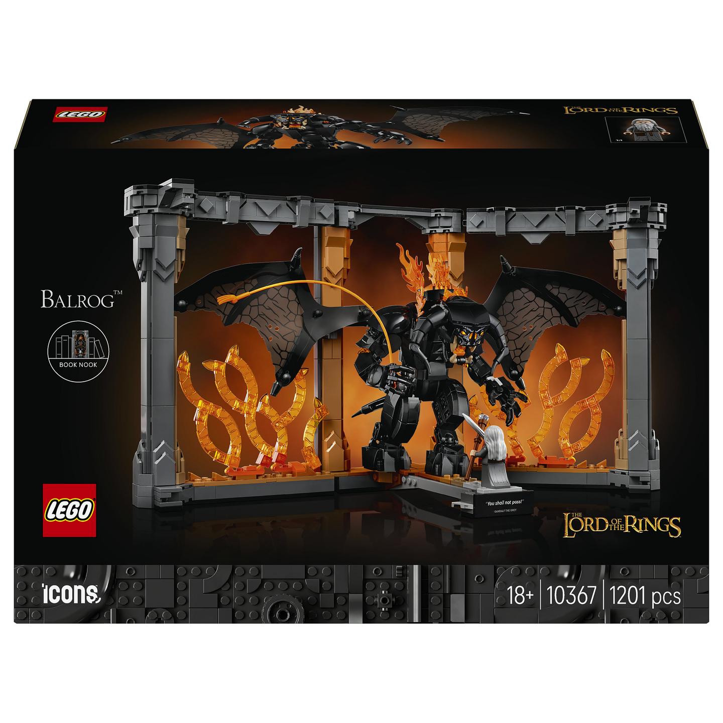 LEGO Icons The Lord of the Rings: Gandalf vs. Balrog 10367