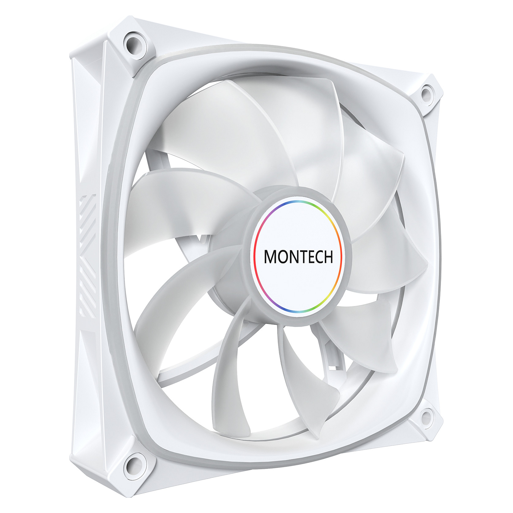 Ftohës për Kasë Montech RX120 PRO / 120mm / 600-1600 RPM / ARGB / PWM / Reverse – Bardhë - 2