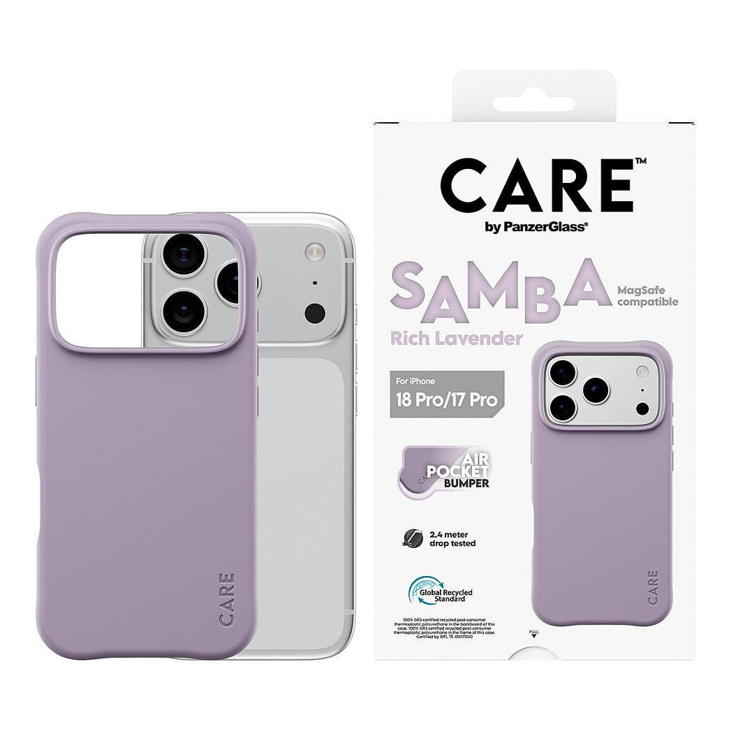 Case për Telefon PanzerGlass CARE by Samba për iPhone 17 Pro, iPhone 18 Pro, MagSafe, TPU, Rich Lavender - Rozë - 2